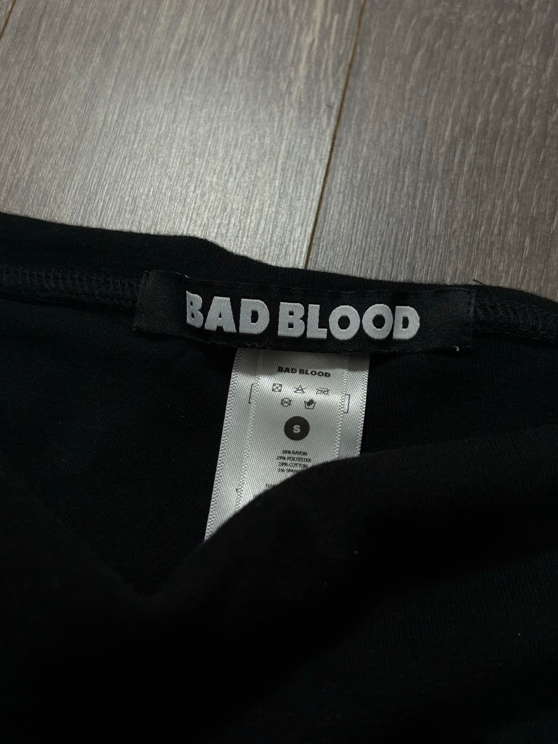 배드블러드 마이크로 쇼츠 블랙 S사이즈 상품이미지2