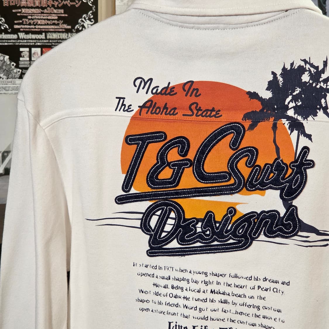 JPN 티엔씨 서프 프린팅 자수 PK 롱슬리브 상품이미지3