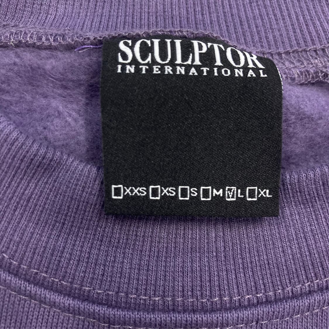 스컬프터 퍼플 컬러 빅로고 맨투맨 상품이미지3