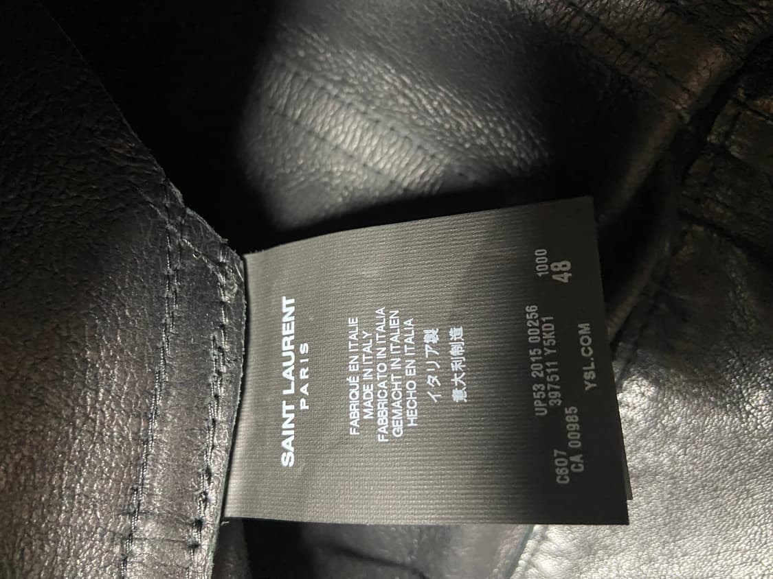 48 생로랑 FW15 멀티 지퍼 레더 팬츠 상품이미지4