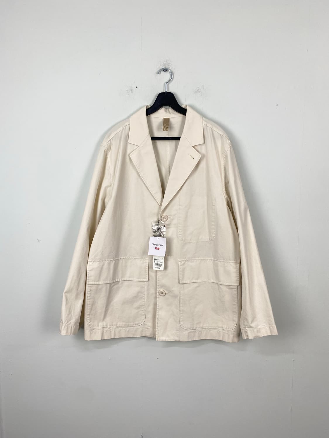 유니클로 jw앤더슨 코튼 테일러 자켓 새상품 엔가맛 L 상품이미지1