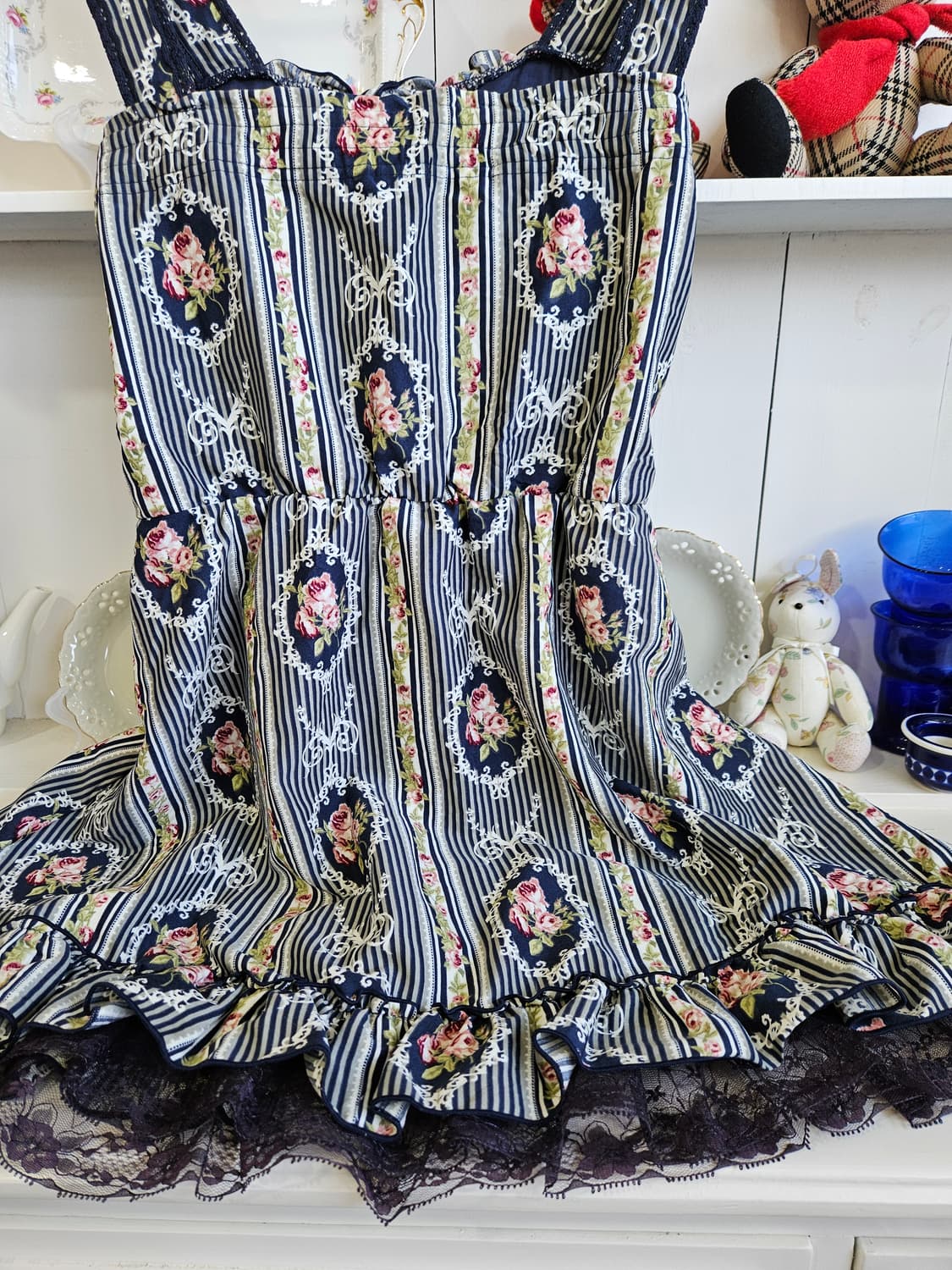 Axes Femme 로즈 스트라이프 코르셋 원피스 상품이미지6