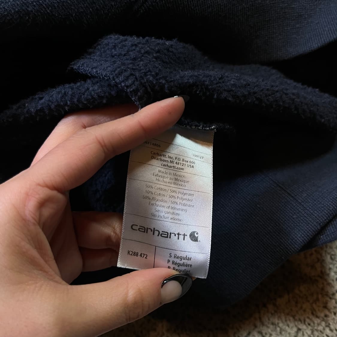 칼하트 빅로고 후드티 상품이미지4