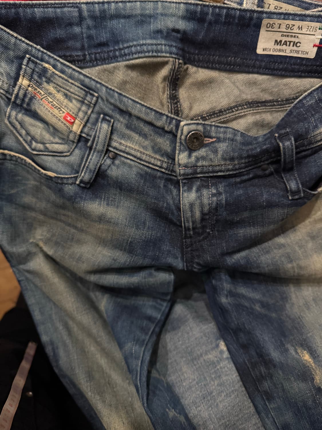 디젤 마틱 로우 라이즈 한정판 청바지 상품이미지9
