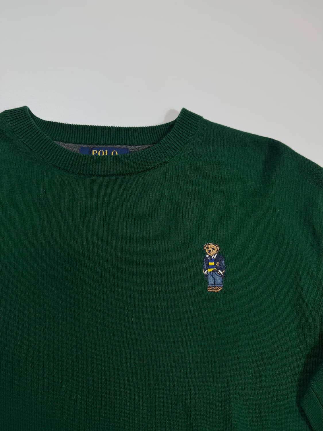 폴로 랄프로렌 베어 니트 그린 상품이미지2