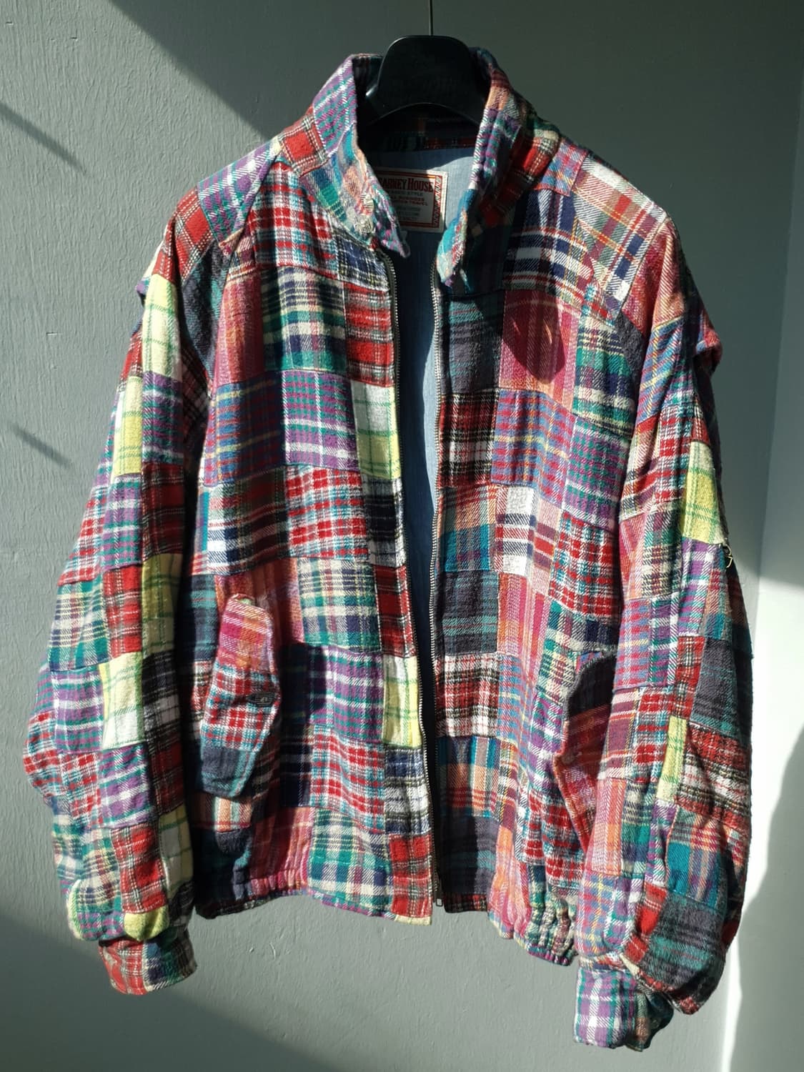 90s KEARNEYHOUSE patchwork harrington jk 상품이미지5