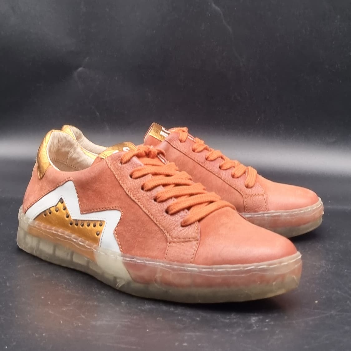 as98 몬타나  주황 스니커즈 38 250 상품이미지1