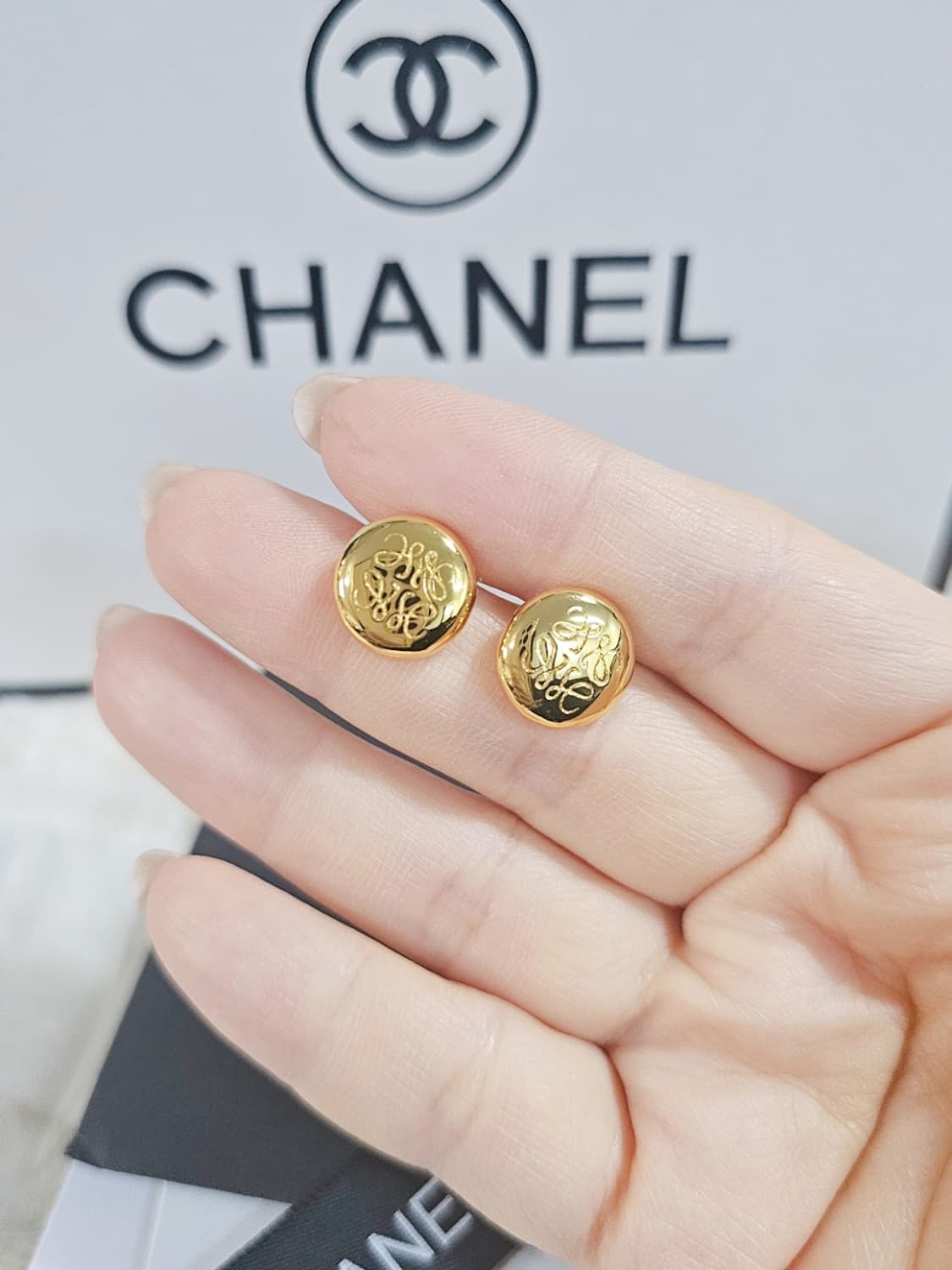 빈티지 로에베 골드 업사이클링 귀걸이 상품이미지6