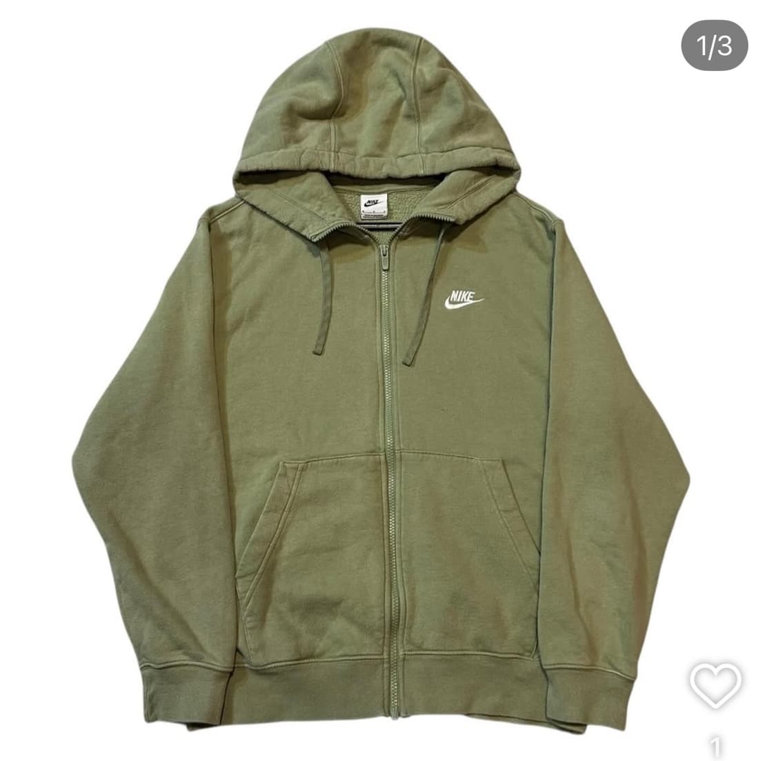 나이키 빈티지 후드집업 녹차 상품이미지1