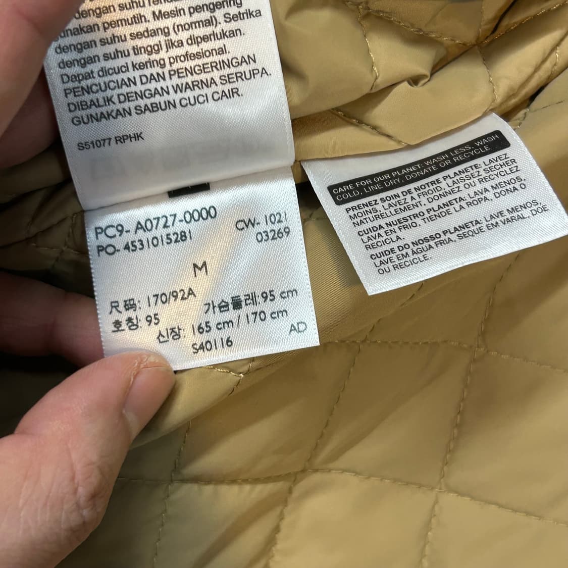 M) 리바이스 프리미엄 데님 블루종 봄버 시어링 자켓 상품이미지9