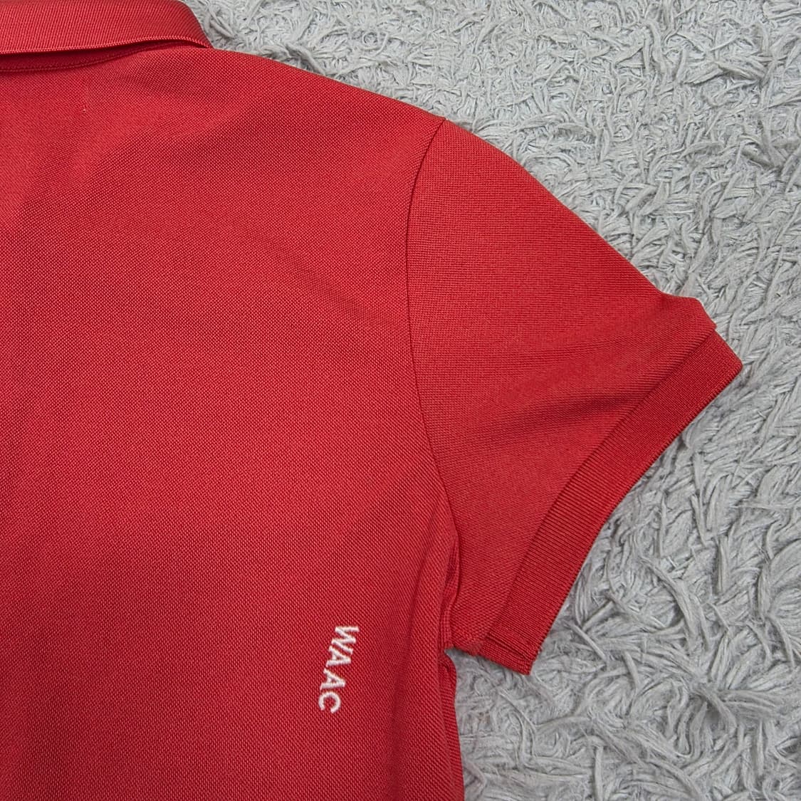 WACC 왁 여성 신품급 반팔 피케 티셔츠 레드 1호(S) 상품이미지5