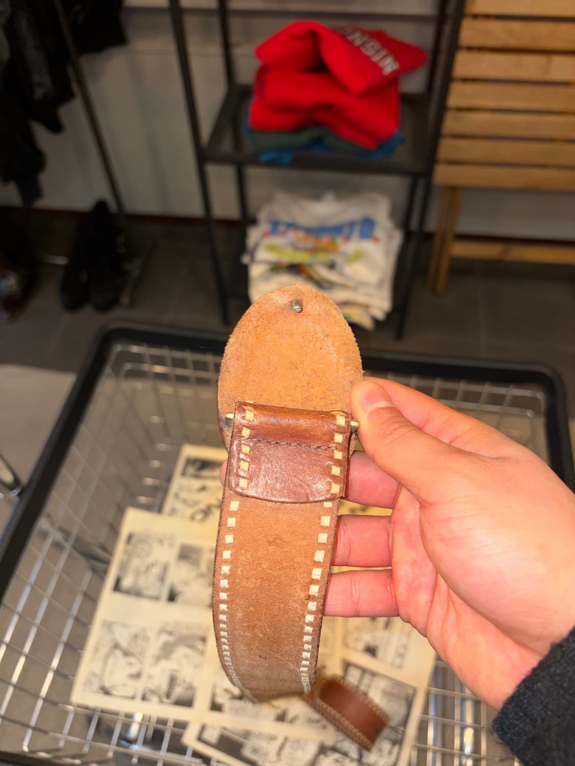Ralph Lauren buckle stitch leather belt 상품이미지7
