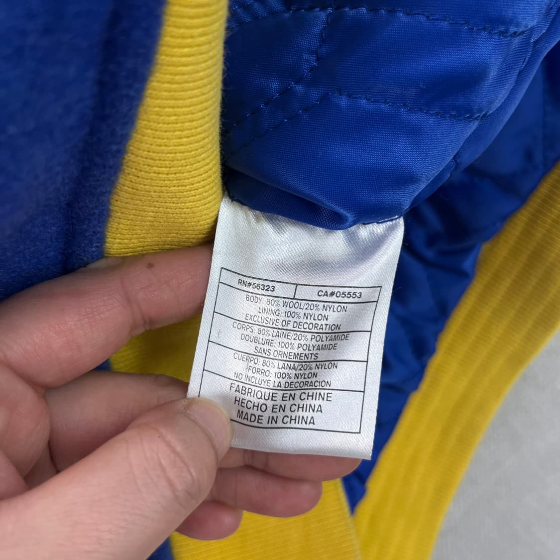 100 나이키 X 슈프림 스타장 슈나장 블루 2007 바시티 자켓 상품이미지8