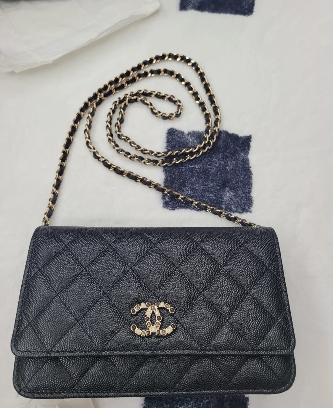 (정품)샤넬 클래식 woc 블랙 캐비어 상품이미지5