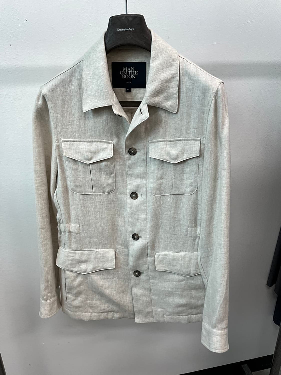 95-100) 맨온더분 린넨 사파리자켓  상품이미지2