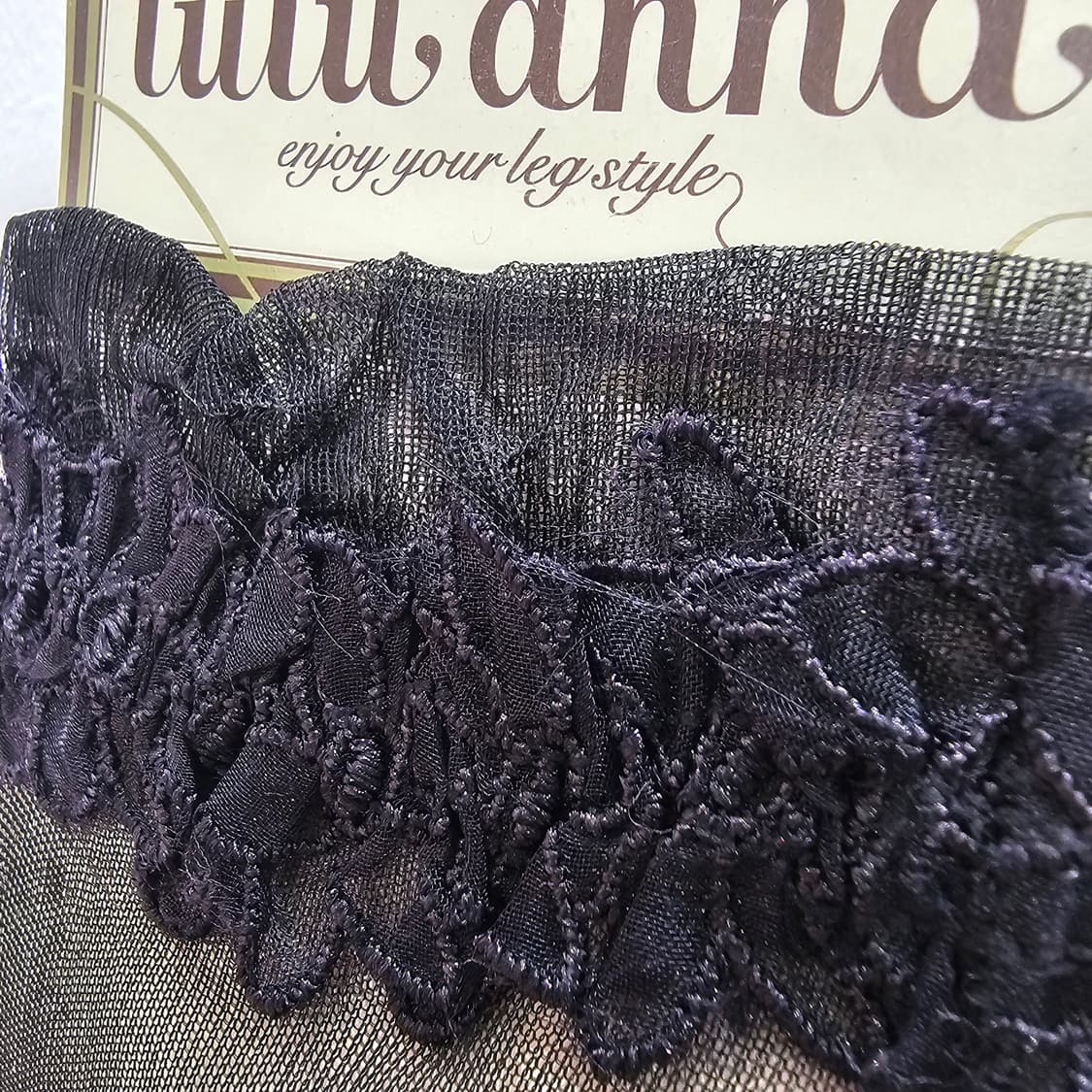 tutuanna 레이스 블랙 시스루 삭스 상품이미지3