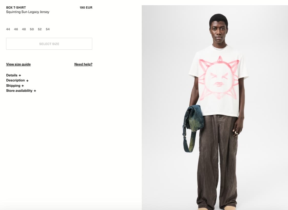 아워레가시 박스 티셔츠 스퀸팅 선 레거시 저지 상품이미지2