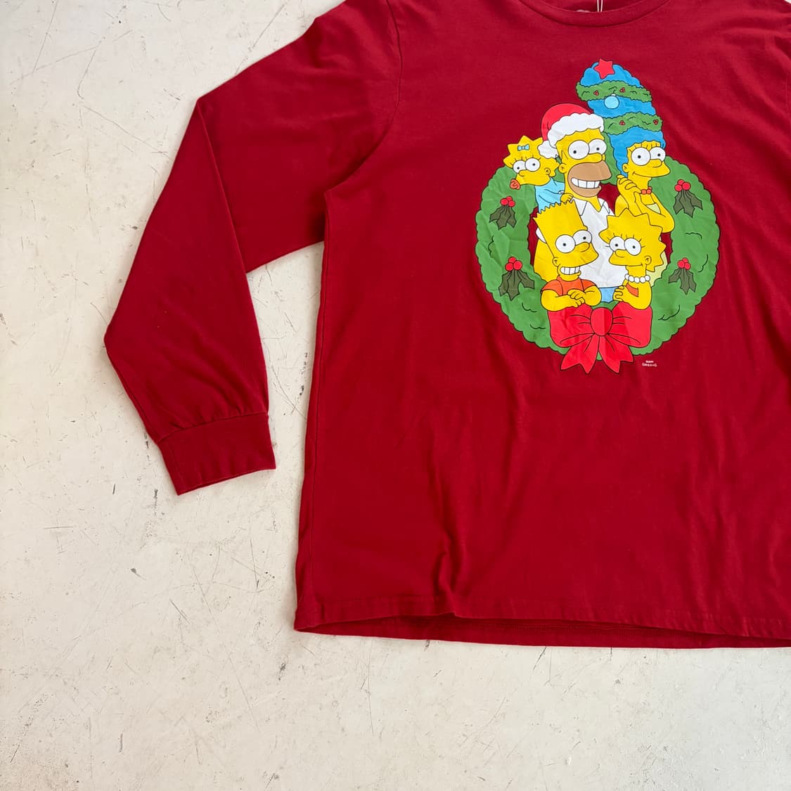 심슨 크리스마스 오피셜 빈티지 롱슬리브 XL 상품이미지3