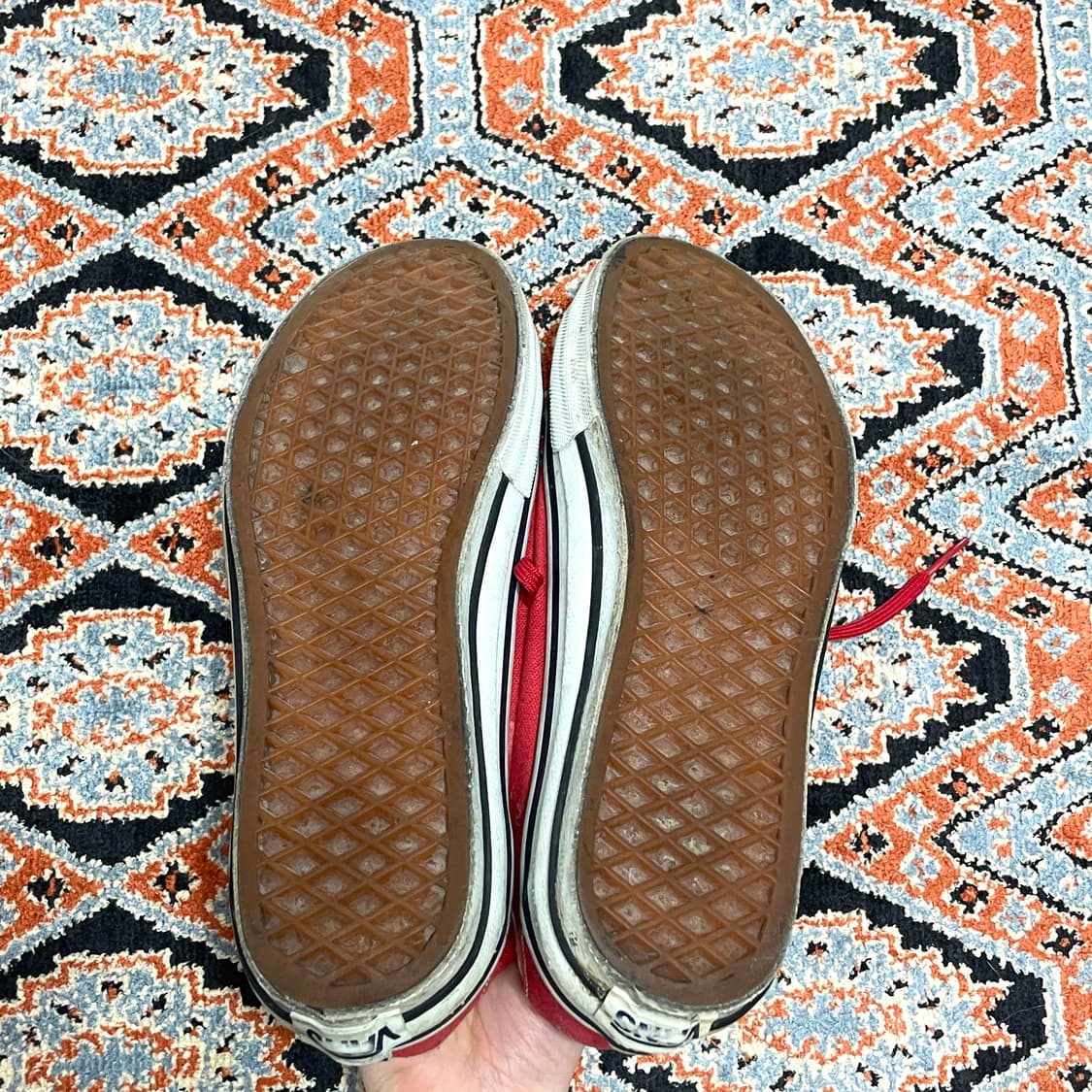 반스 위너 레드 하이탑 스니커즈 US7 상품이미지5