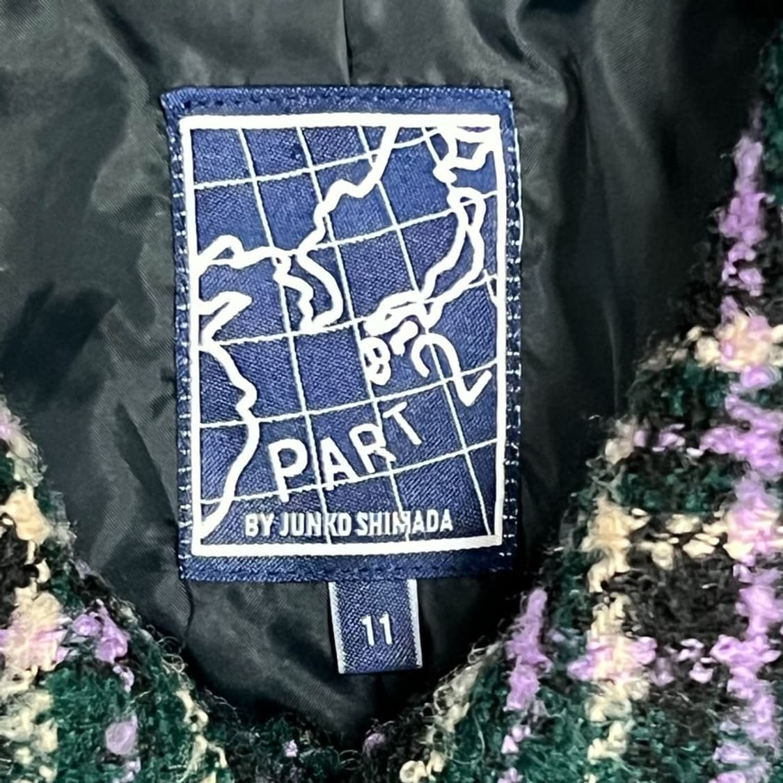 준코시마다 체크 트위드 자켓 v1241 상품이미지5