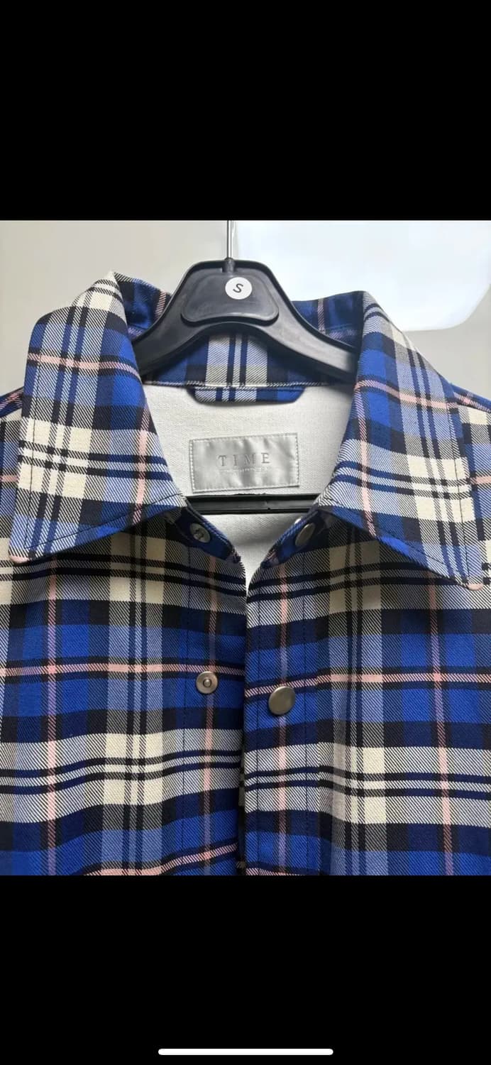 타임옴므 체크셔츠 자켓 (105) 상품이미지4