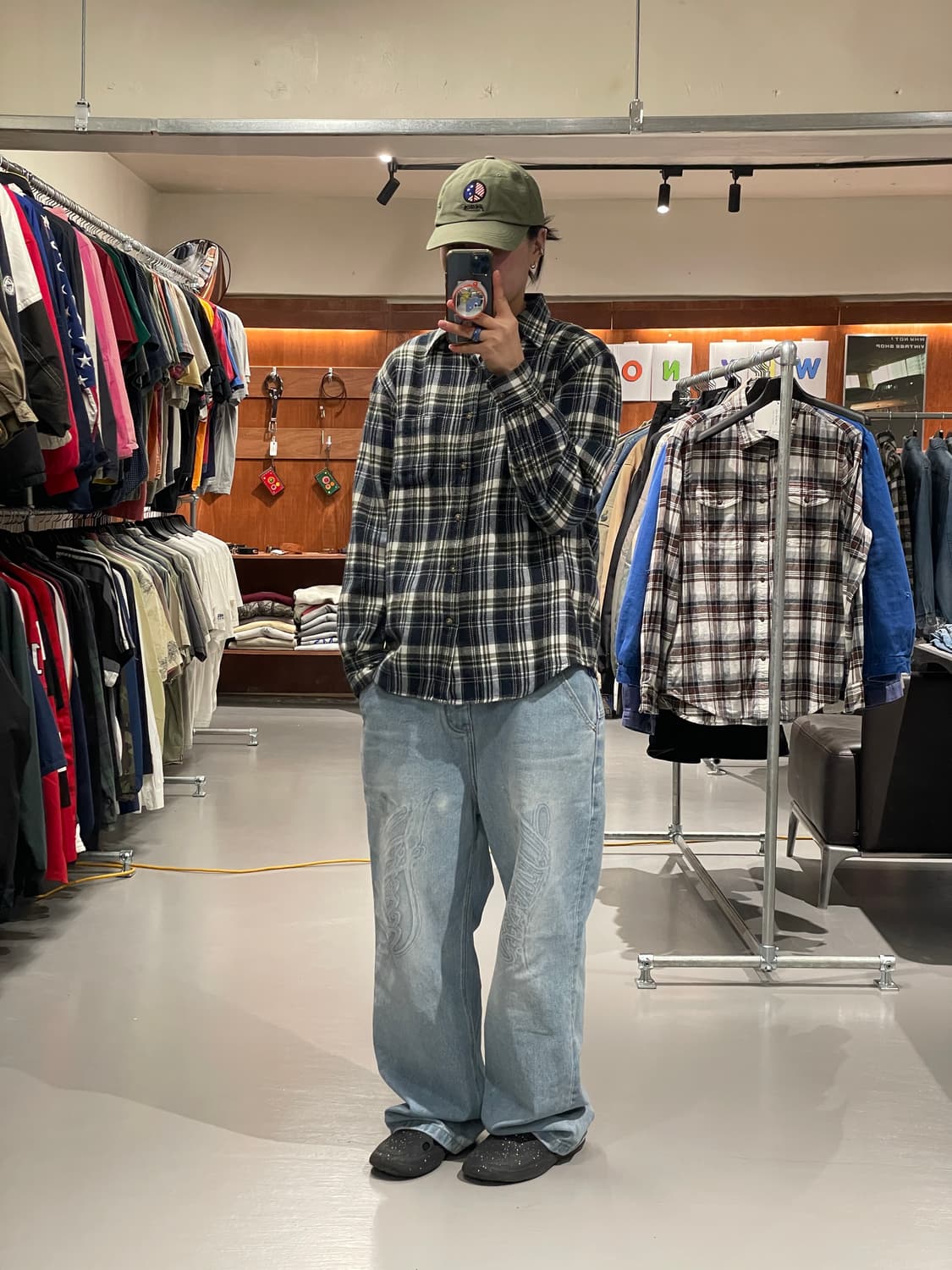 빈티지 플란넬 셔츠 상품이미지2