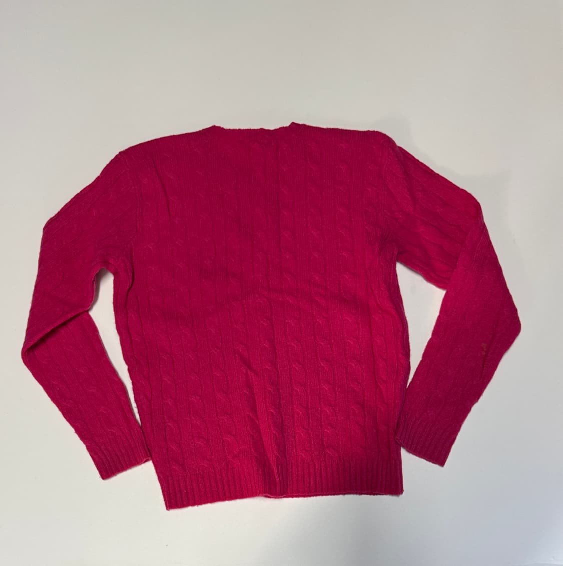 여성 폴로 랄프로렌 스포츠 가벼운 램스울 핑크 니트 상품이미지2