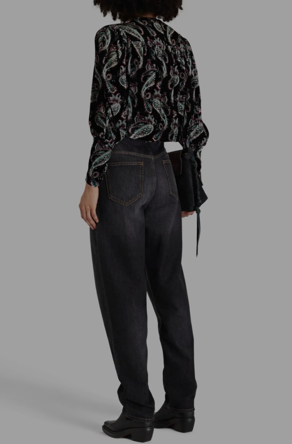 이자벨마랑 하이 라이즈 테이퍼드진 상품이미지2