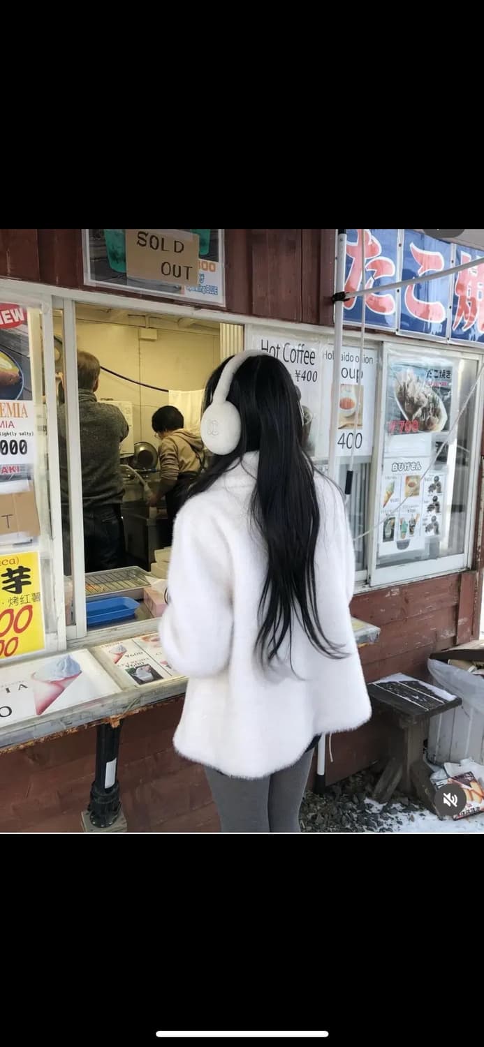 더위시 leeds 리즈 로엔 밍크퍼 코트 퍼자켓 상품이미지4