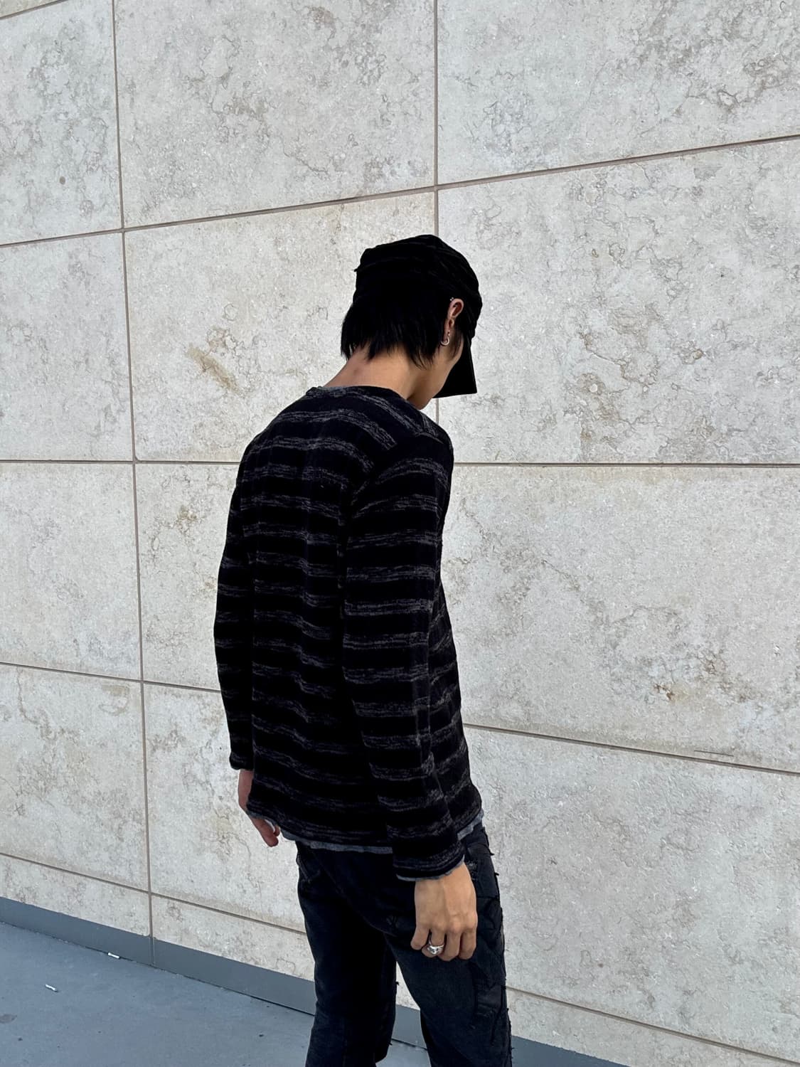 “Vintage” Black Stripe Layered Sleeve 상품이미지7