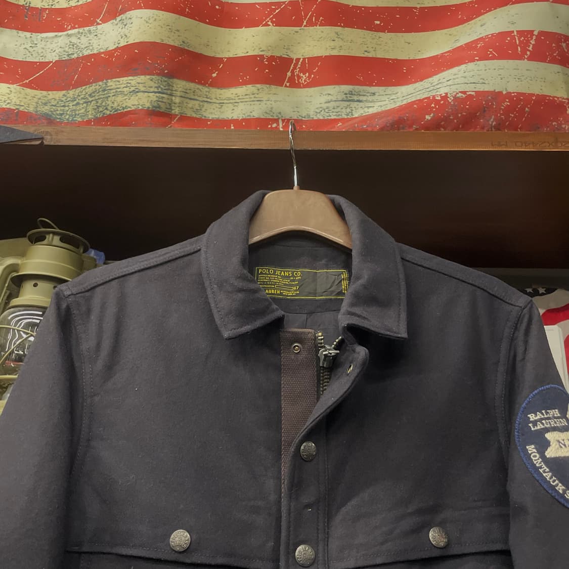 폴로 진스 컴퍼니 MSC 디어 클럽 패치 집업 모직 자켓 N298 상품이미지3