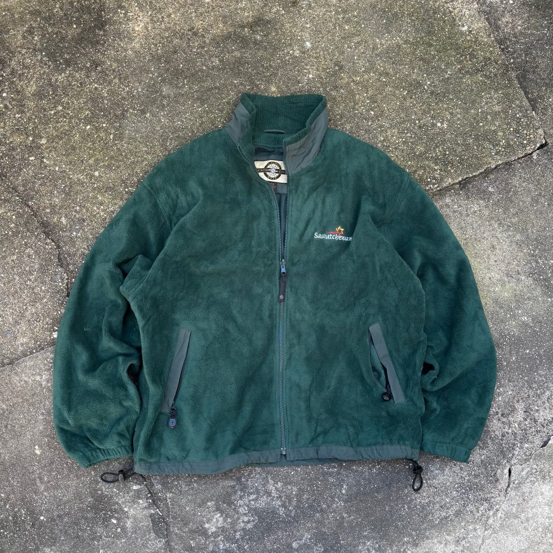 90’s North End 기모 플리스 자켓 그린 L 상품이미지1