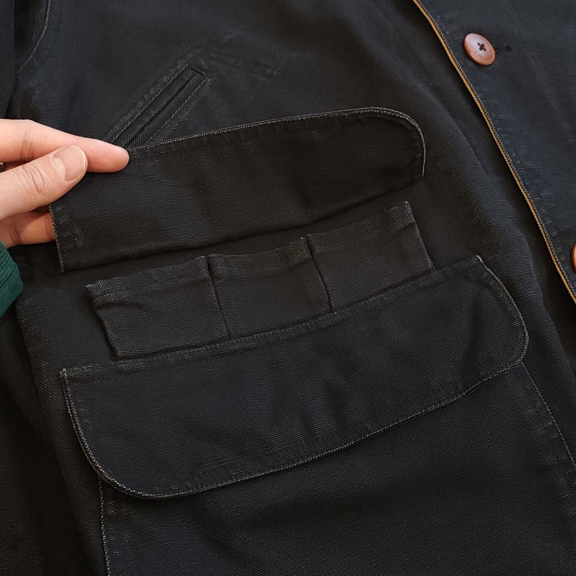 90s 폴로 컨트리 리버시블 헌팅자켓 헤비 캔버스 워크자켓 55 상품이미지8