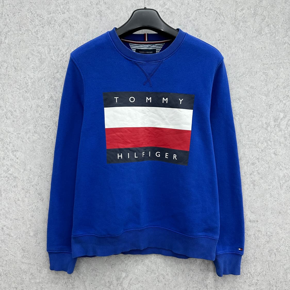 95 타미힐피거 남자 루즈핏 빅로고 맨투맨 상품이미지1