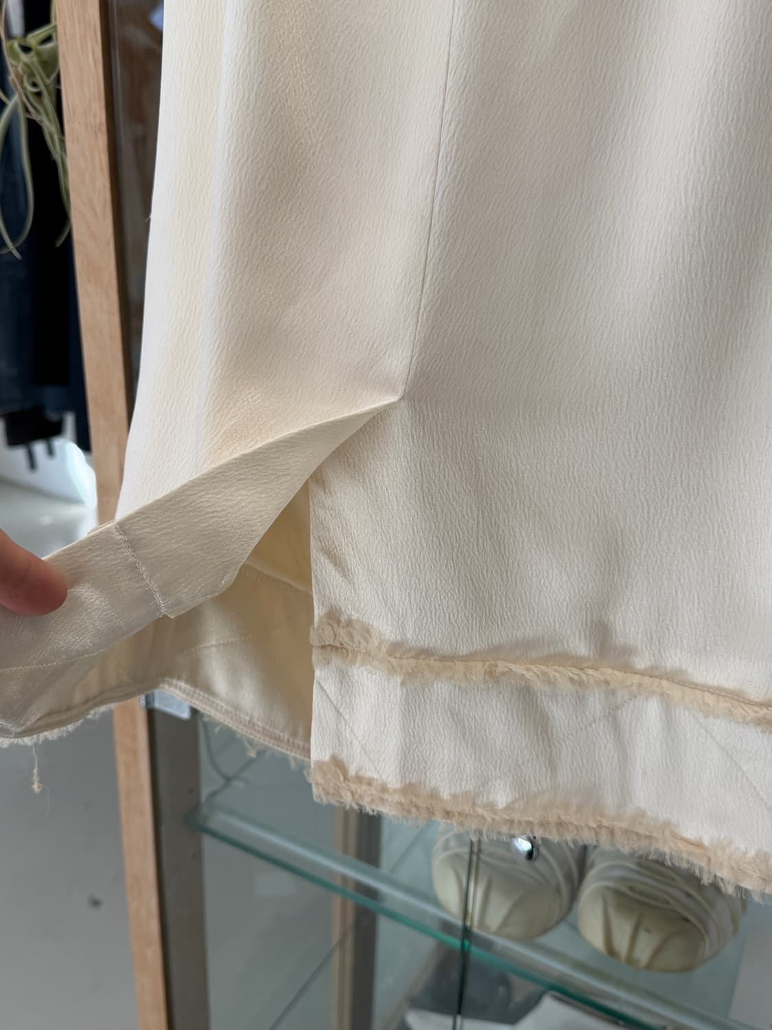 90s frill silk skirts 상품이미지8