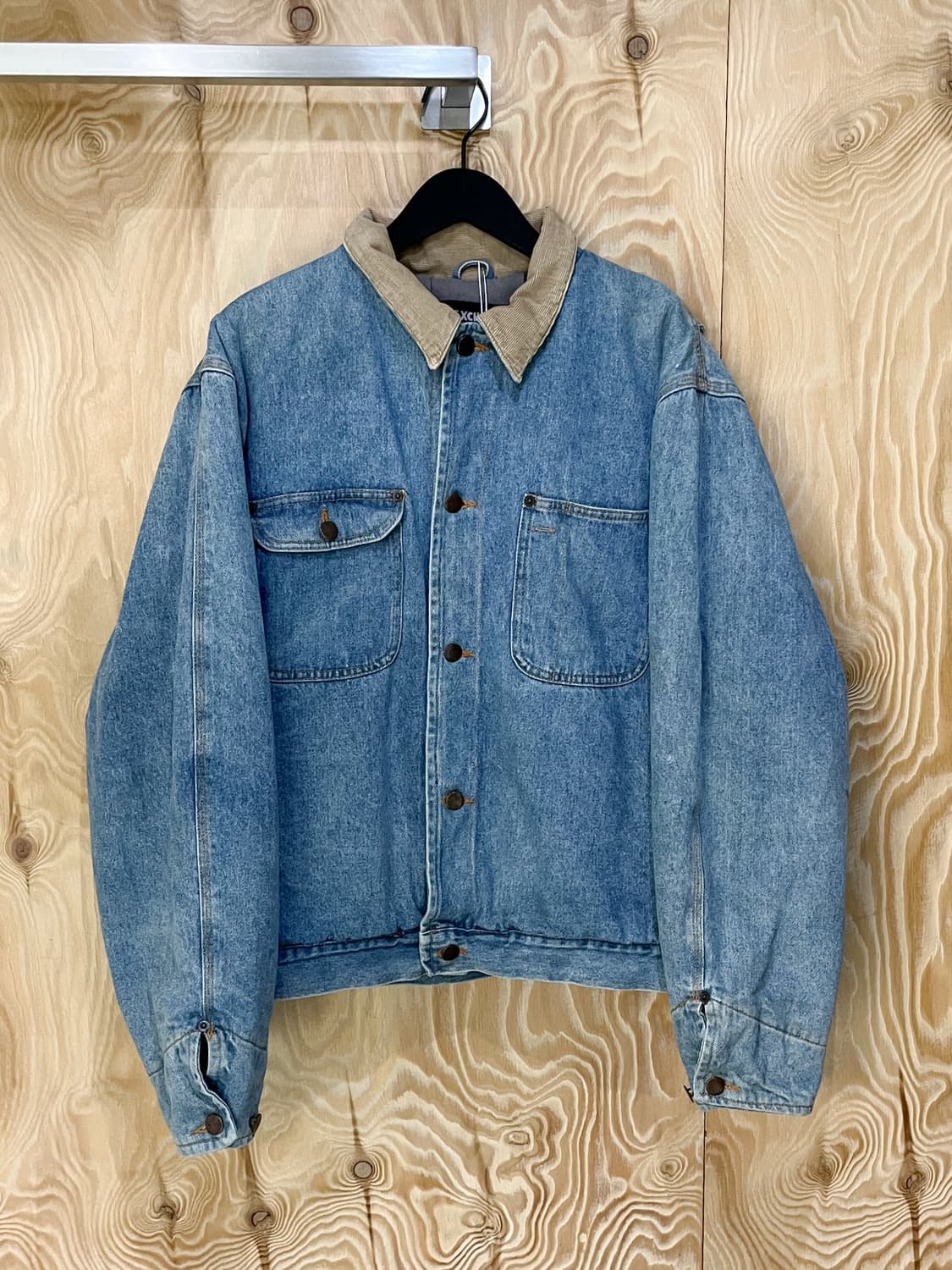 익스체인지 코듀로이 카라 트러커 데님 자켓 상품이미지2