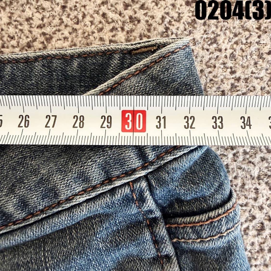 [61(25)] 게스 여성 부츠컷 절개 디테일 데님 팬츠 0204(3) 상품이미지7