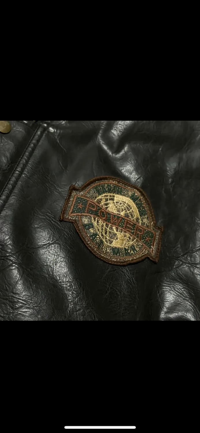 빈티지 누빔 바시티 레더가죽자켓 상품이미지4