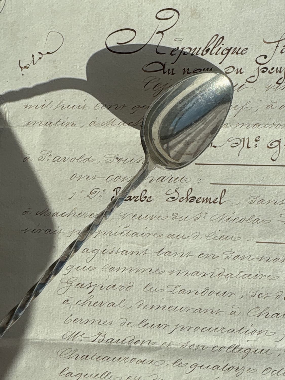 빈티지 Gold Lion cocktails 실버플레이트 칵테일스푼 상품이미지3