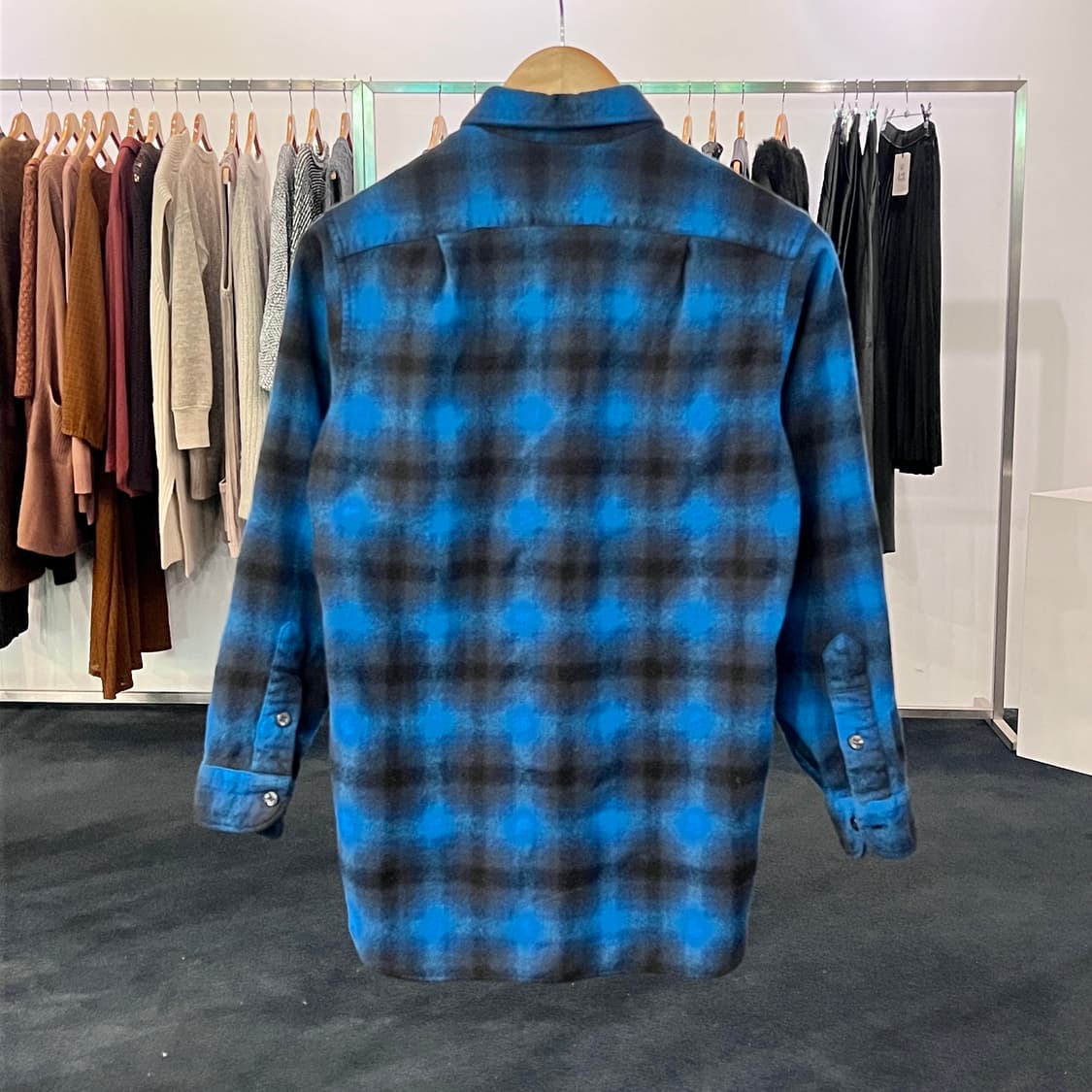 [S] 80s 펜들턴 버진울 플란넬셔츠 상품이미지2