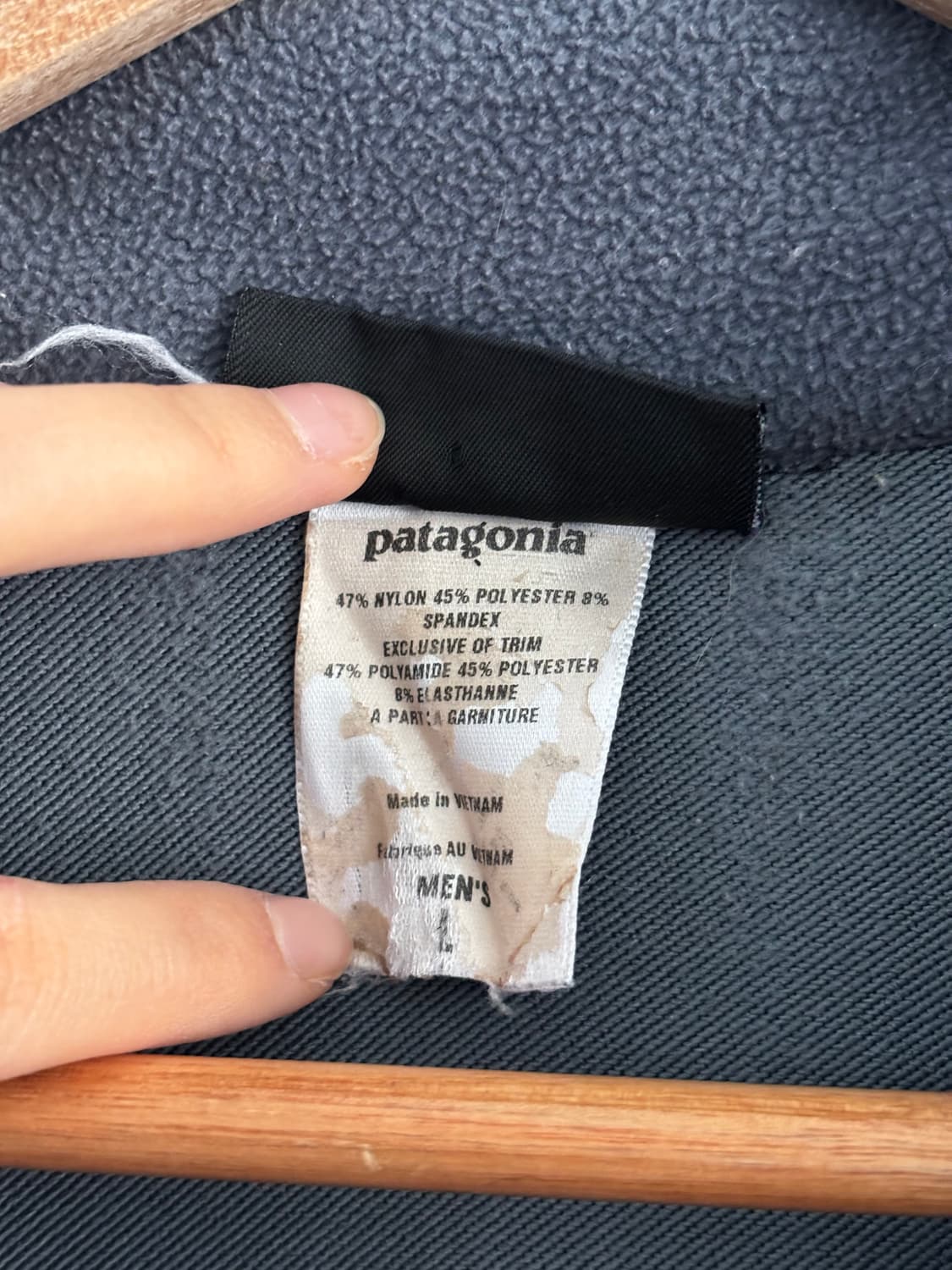 Patagonia 파타고니아 블랙 나일론 자켓 상품이미지6