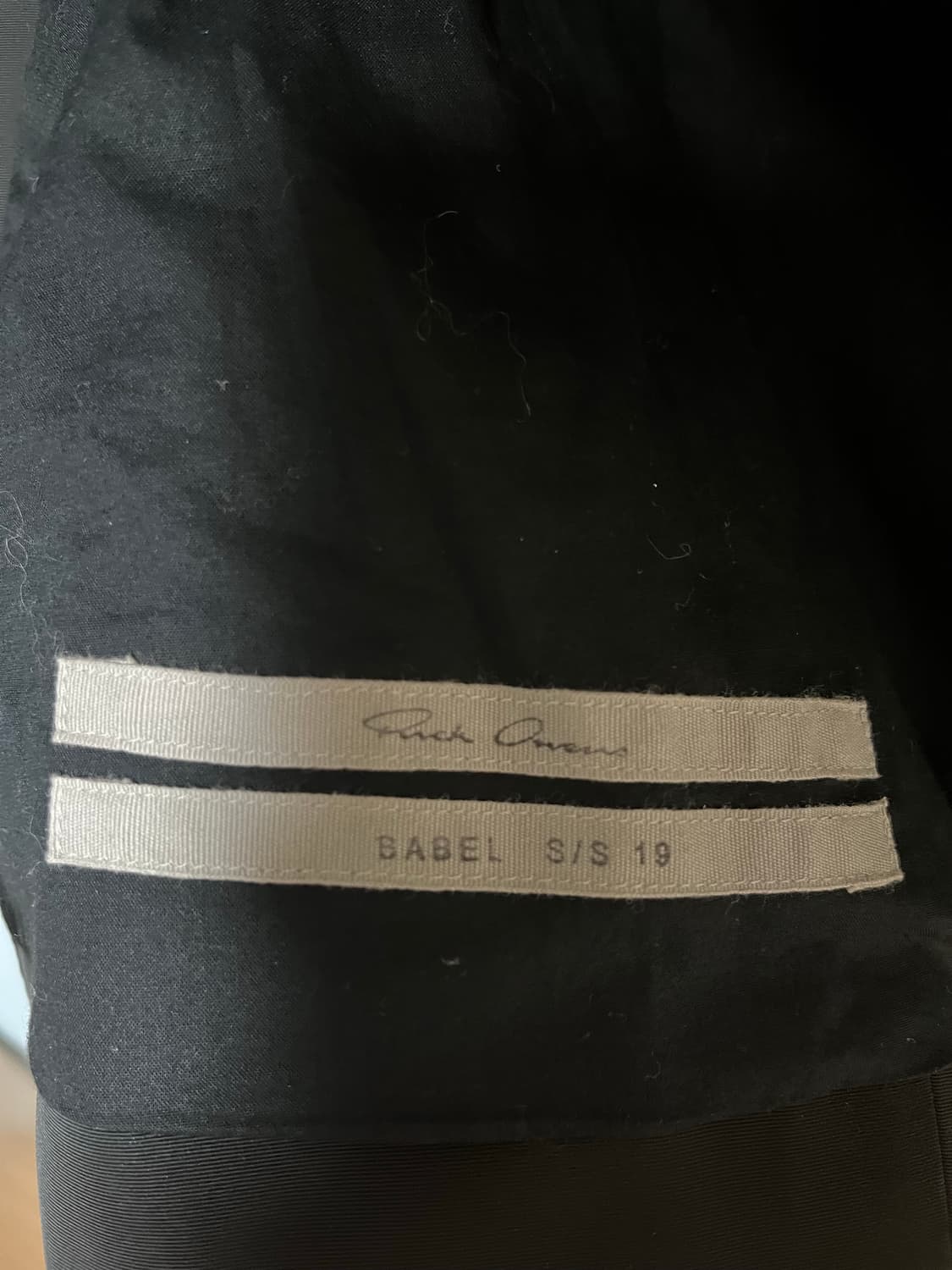 릭오웬스 원버튼 싱글 블레이져 상품이미지5