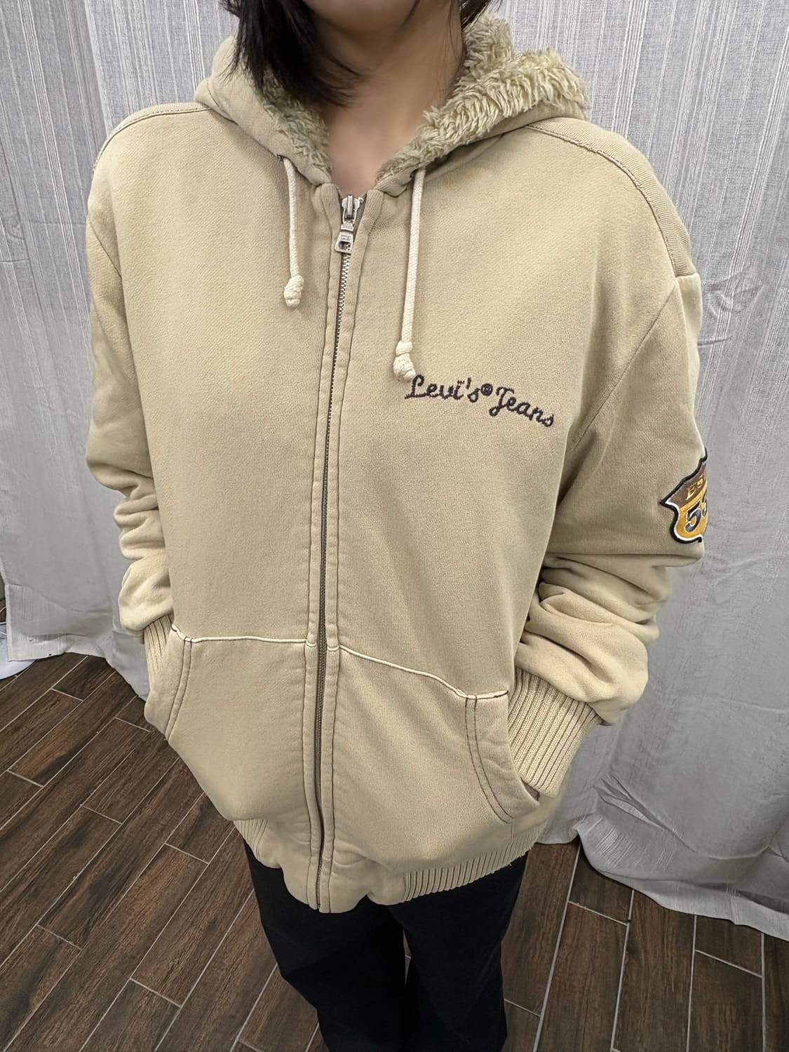 리바이스 빈티지 양털안감 퍼 후드집업 상품이미지1