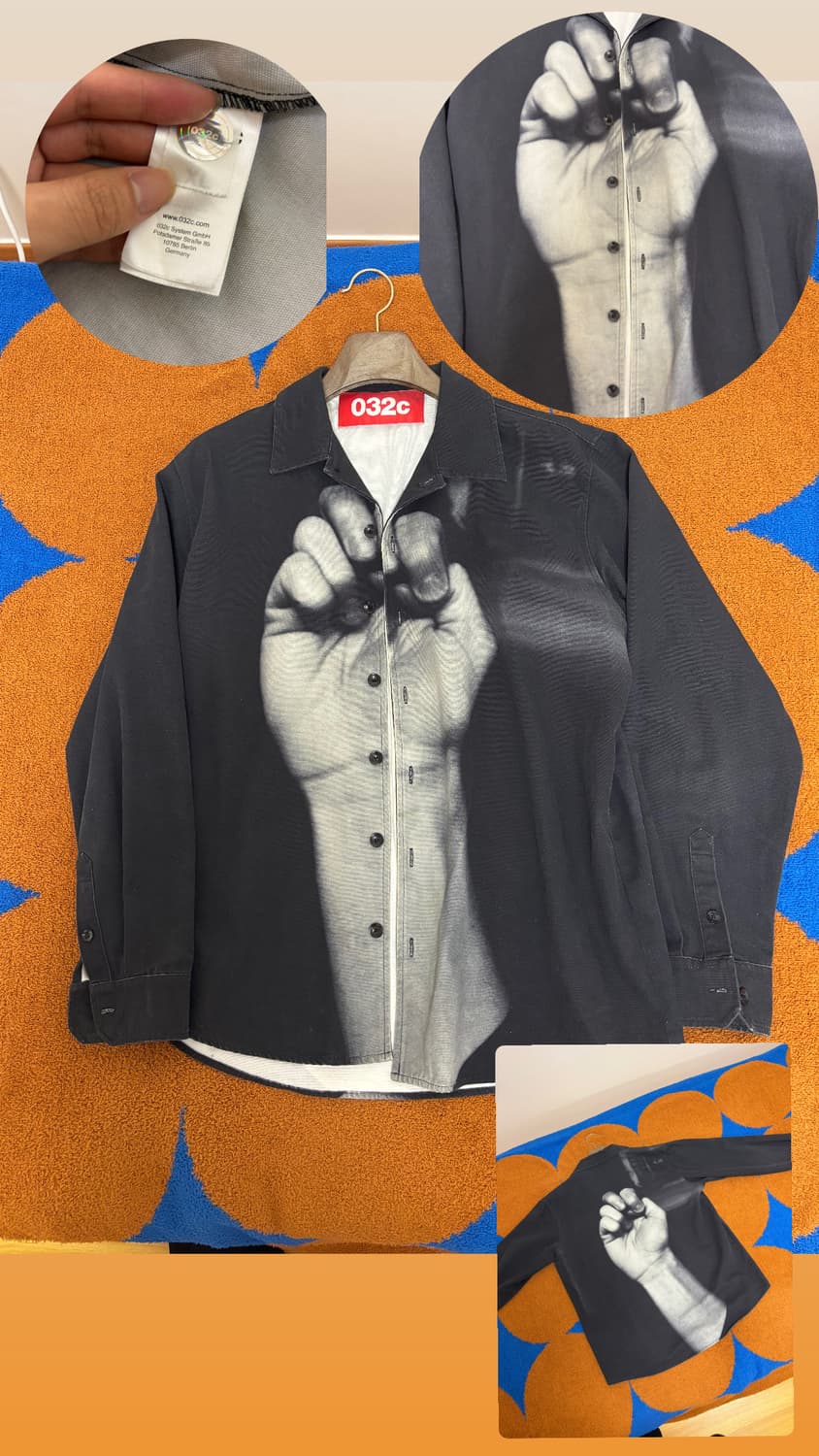 032c 핸드 프린팅 셔츠자켓 From Berlin🇩🇪 상품이미지1