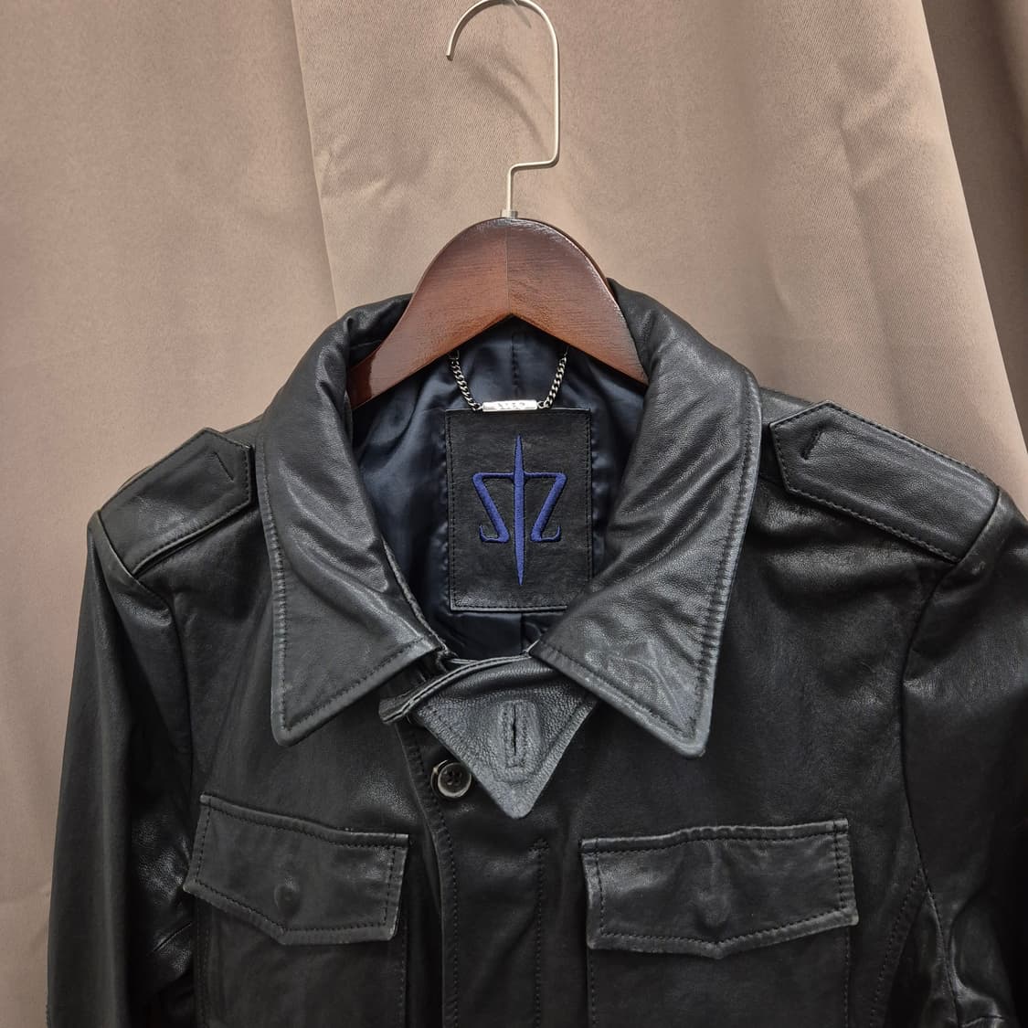 자이크 양가죽 자켓 100 상품이미지4