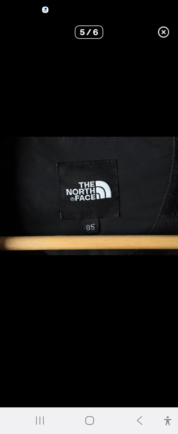 남녀공용 노스페이스 퀼팅 자켓 블랙 85사이즈 55-77 상품이미지3