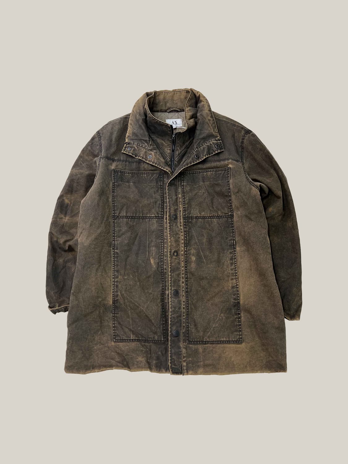 알마니 익스체인지 오버핏 왁스드 파카 상품이미지2