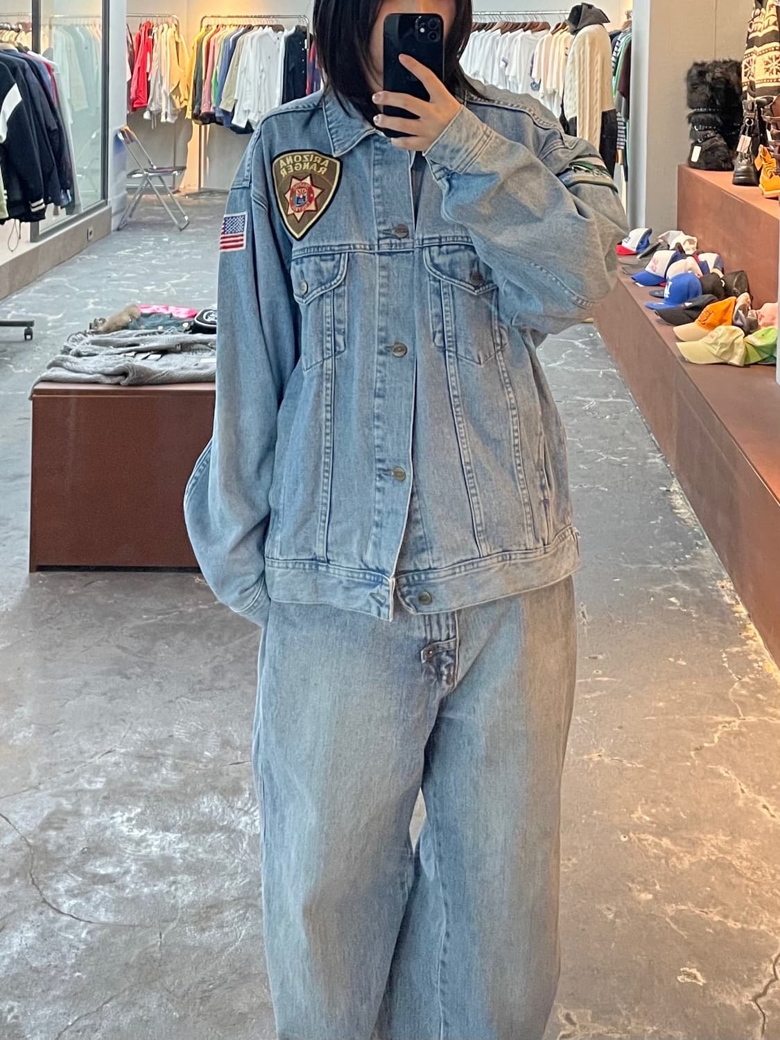 Cyrk 빈티지 패치 데님 재킷 H913 상품이미지1