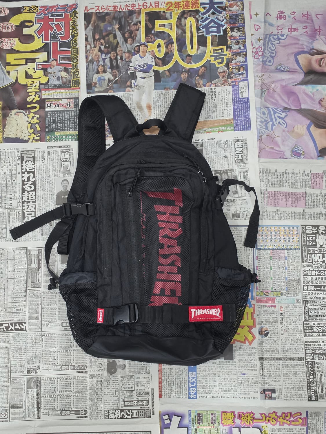 Thrasher 스케이트보드 백팩  상품이미지2