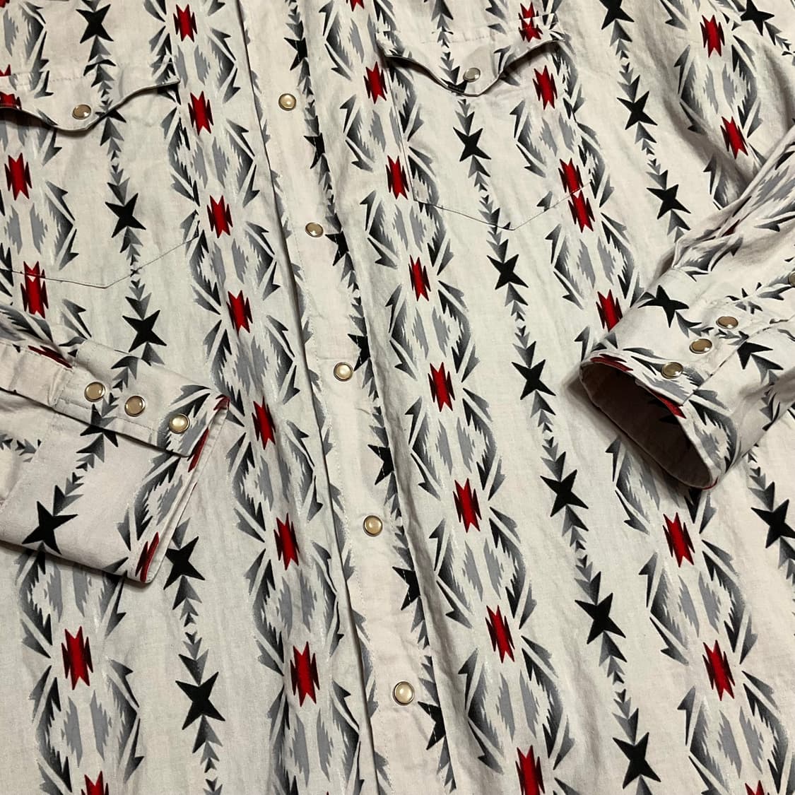 빈티지 팬핸들 나바호 패턴 웨스턴 셔츠 상품이미지5